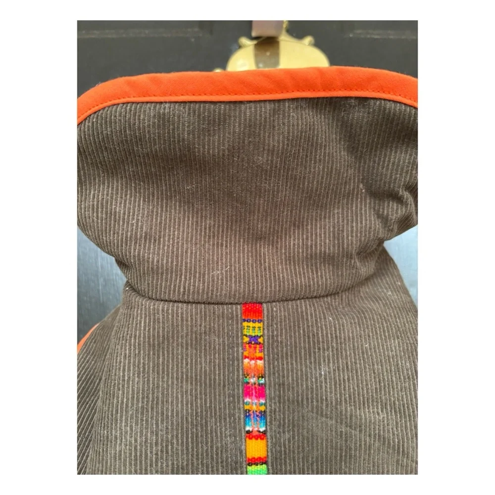 NWOT PACO & LUCIA Olive Branch Faux Lambswool Dog Jacket in Inca Trail Size 12W